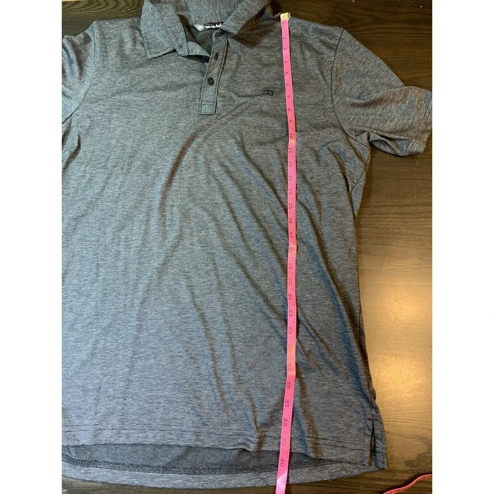 Travis Mathew Polo Shirt Mens XL Golf Pima Gray Embroidered Preppy Casual‎ Club
